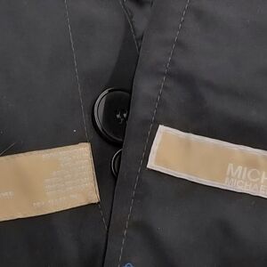 Men's Michael Kors Black Size M Overcoat Style Rain Jacket